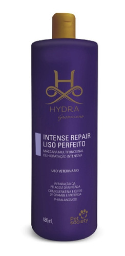 Pet Society Máscara Hydra Intense Repair Liso Perfeito 480ml