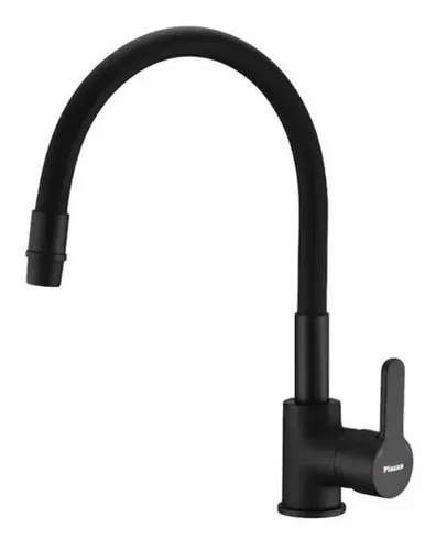 Grifer a Cocina Flexible Negra Monocomando Piazza Grifo Cuotas