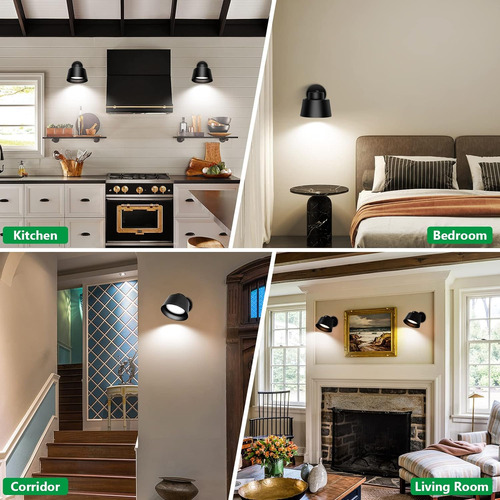 Lámpara De Pared Led Aiboo, Lámpara De Pared Recargable