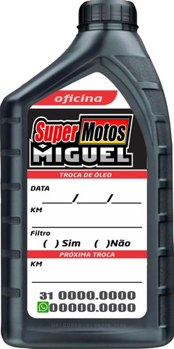 Imagem 7 de 8 de Adesivo Troca De Óleo Pra Moto 500 Unid.