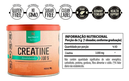 Kit 2x 100% Creatine (300g) - Nutrify