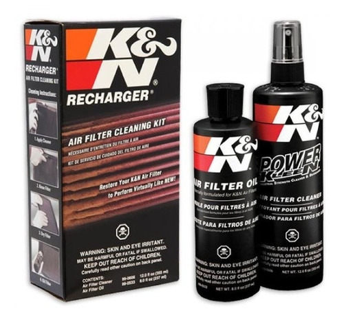 Kit Limpieza K&n Filtro De Aire Moto Carro