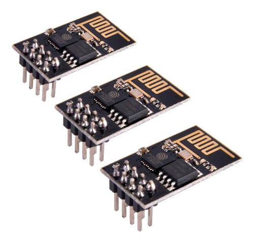 Hiletgo 3 Piezas Esp8266 Esp-01 Serial Wifi Transceptor Inal