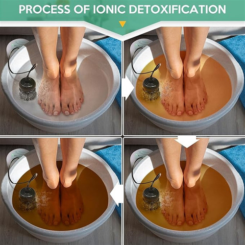 Masaje De Pies Iónico Desintoxicante + Pediluvio Portátil