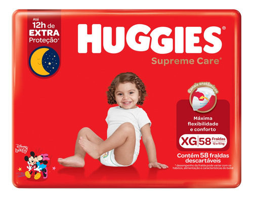 Huggies Supreme Care Fraldas XG