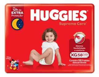 Fraldas Huggies Supreme Care XG