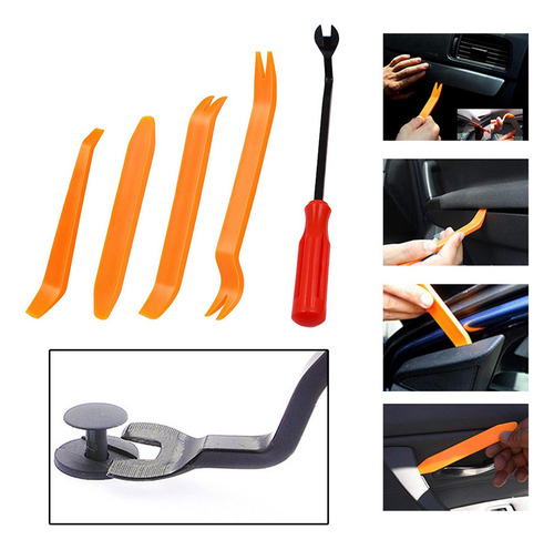5 Piezas Auto Trim Removal Tool Kit Fastener Remover Set