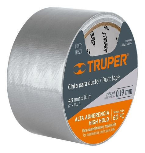 Truper 12586 cinta para ducto 10 metros