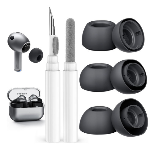 3 Pares Silicon Eartips Para Samsung Galaxy Buds 3 Pro Sml