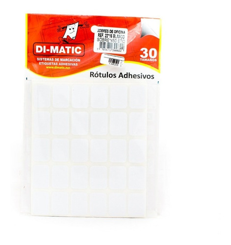 Rotulo Adhesivo Blanco 2216 Dimatic