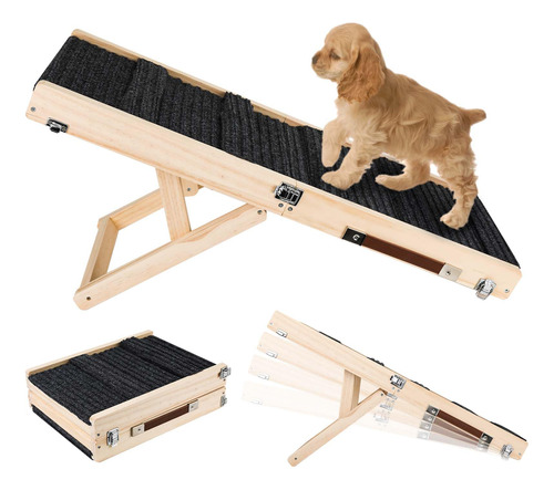 Rampa Ajustable Para Perros Pequenos, Escalera Plegable Port