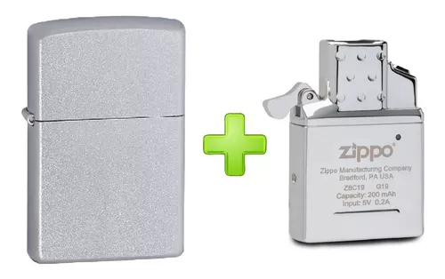 Mechero Zippo Modelo Pure + Insert Zippo Usb Original