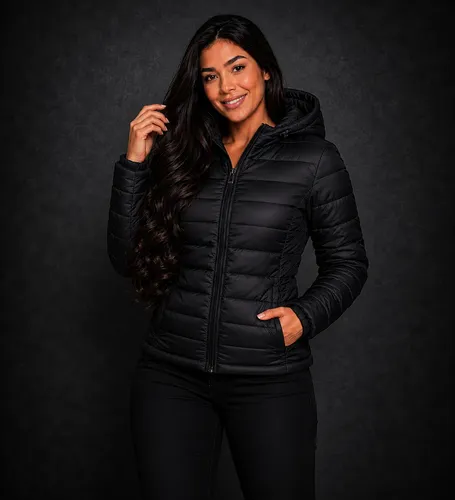 Jaqueta Bobojaco Feminina Puffer Impermeavel Capuz Removível - foto 1