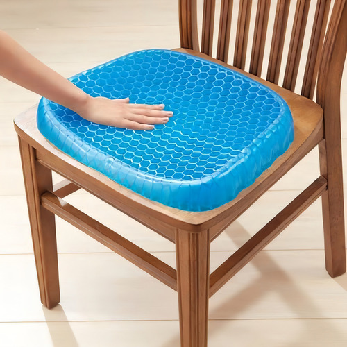 Cojín Viscoelástico Lumbar Coxis Para Sentarse De Gel