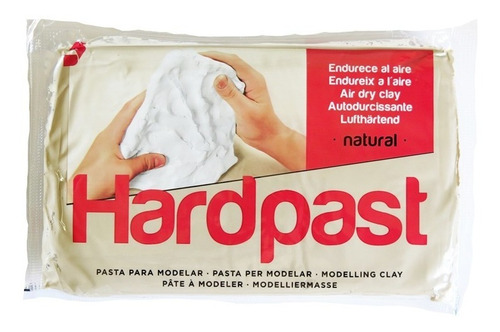 Pasta Para Modelar Arcilla Blanca 1 Kg Seca Al Aire Hardpast Color Blanco