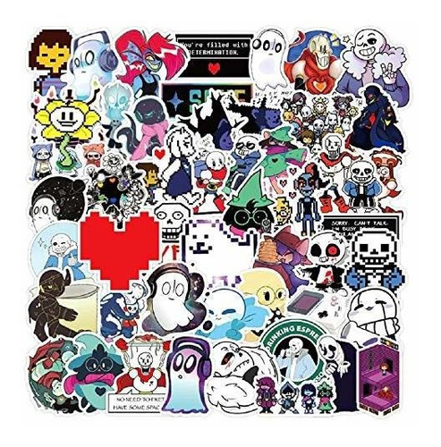 Paquete De Pegatinas Undertale | 50pcs Undertale Frisk Sans 