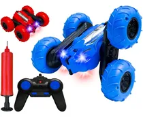 Comprar Auto Radio Control Remoto Todo Terreno Ruedas 360º Inflables Color Azul