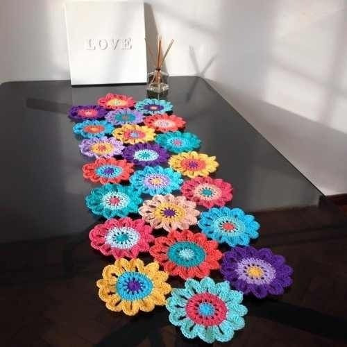 Imagen 2 de 5 de Caminos De Mesa Crochet De 1,50m