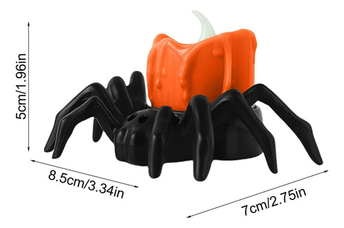 Portavelas De Araña Luces De Té De Halloween Luces De Araña