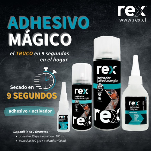 Adhesivo Bicomponente 100gr C/spray Activador 400ml - Ynter
