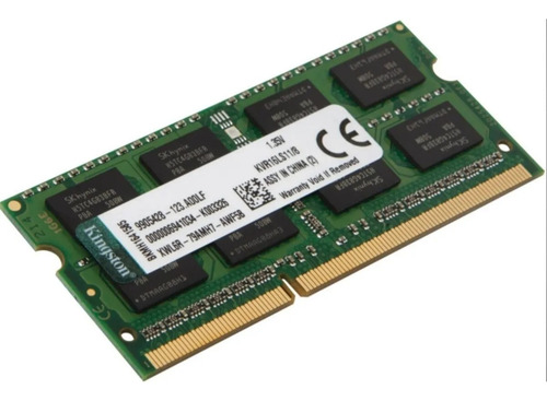 Memoria Ram Kingston Valueram Sodimm Ddr3l 8 Gb 1600 Mhz