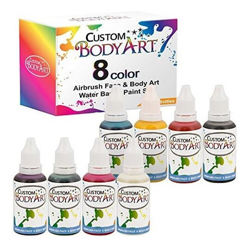 Custom Body Art -   Primario, 8 Oz, 8 Colores