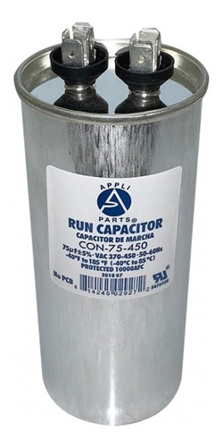 Condensador/capacitor De Marcha 75 Mfd 370-450vac Redondo Ul