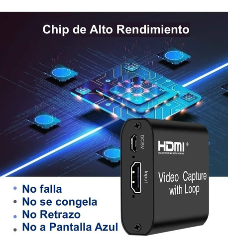 Tarjeta Hdmi Captura Videos En Vivo Usb 3.0 Capture Loop