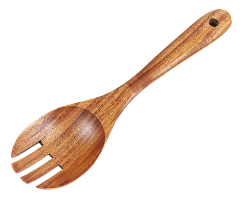 2 Cuchara Para Ensalada, Tenedor, Cubiertos De Madera