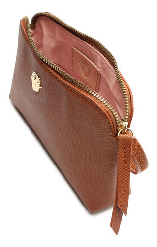 Imagem 5 de 7 de Bolsa Pequena Feminina Tiracolo Pin Marrom - My Shoes