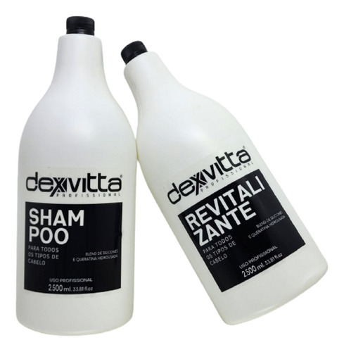Kit Lavatório Shampoo 2500ml - Revitalizante 2500ml Dexvitta
