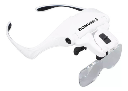 Óculos Lupa Com Led 5 Lentes Ajustáveis Ideal Para Joalheria