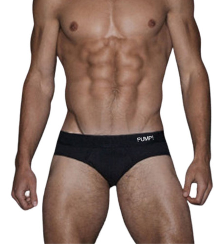 Brief Pump Corte Bajo Underwear Calzón Bikini Sexy Algodon