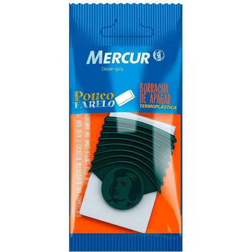 Borracha De Apagar Mercur Borracha B01010301017 Para Lápis De Cor Para Caneta Borracha Para Lapiseira X 1u - Verde-escuro