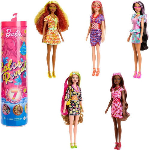 Barbie: Color Reveal Scent Frutas Dulces Aleatoria