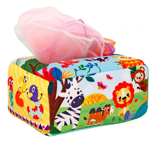 Tissue Box Soft High Contrast Toys Para Niños De 1 Estilo B
