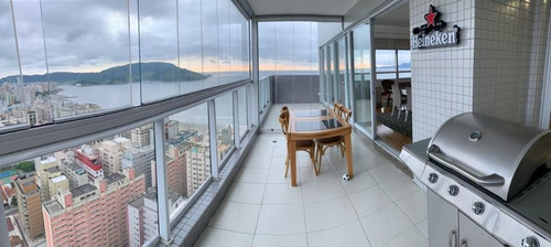 Imagem 1 de 27 de Apartamento Duplex Com 4 Dormitórios, 240 M², 2 Suítes, 2 Vagas, - Venda Por R$ 3.077.000 Ou Aluguel Por R$ 20.000/mês - Aparecida - Santos/sp - Ad0016