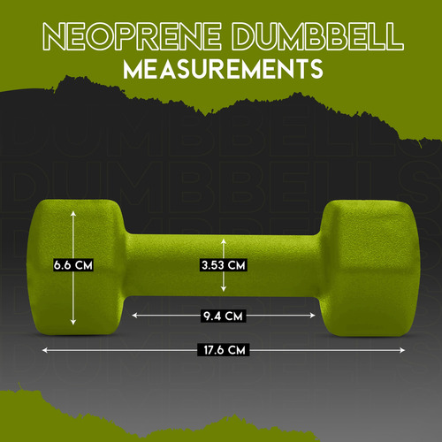 Jgo 2 Mancuernas De Entrenamiento De Neopreno De 4 Lb Antide