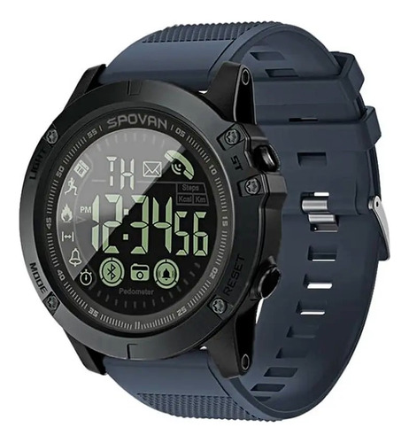 Reloj Smartwatch Spovan Pr1-2 Azul, Conexión Bluetooth