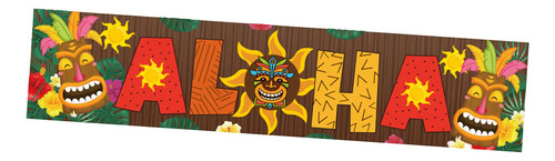 Banner De Puerta Banner Tropical Para Hawaiian Luau Tropical