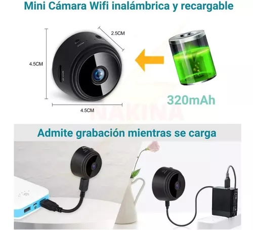 Adelantar salida lineal Mini Cámara Espía Cámara De Vigilancia Wifi Ip Hd Portátil | MercadoLibre