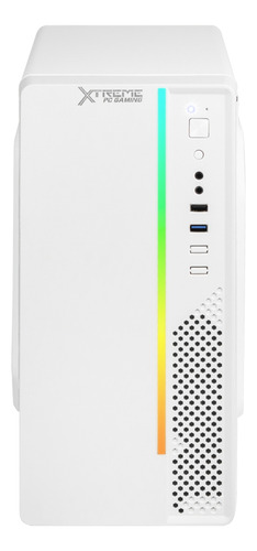 Gabinete Gamer Xtreme Pc Gaming Ultron Micro Torre Micro Atx 500w Rgb Blanco