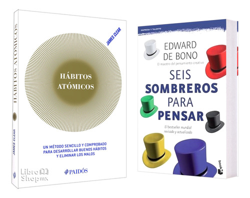Hábitos Atómicos D + Seis Sombreros Para Pensar Pack 2 Libro