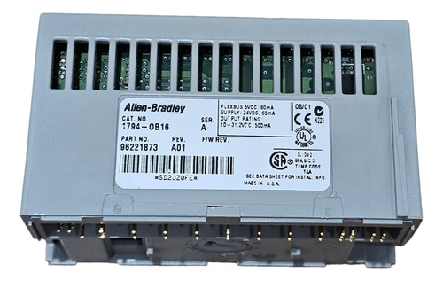 Allen Bradley 1794-ob16 Flex I/o Módulo 16 Saídas Digitais