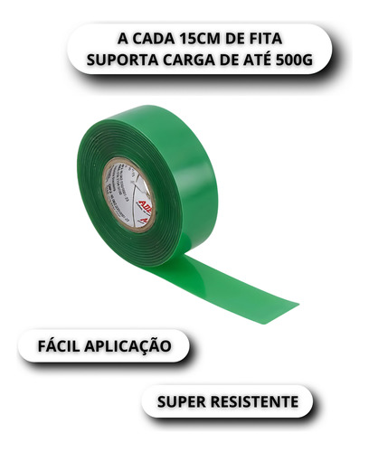 Fita Dupla Face Forte Transparente Adere -12mmx02m