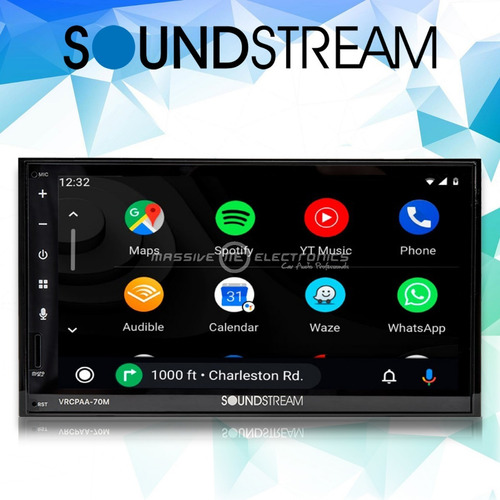 Pantalla Soundstream 7 PuLG Vrcpaa-70m Carplay Androidauto
