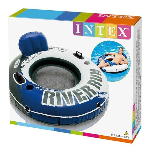 Colchoneta Inflable Para Pileta River Run Lounge Intex 137cm