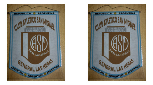 Banderin Grande 40cm Club San Miguel Las Heras