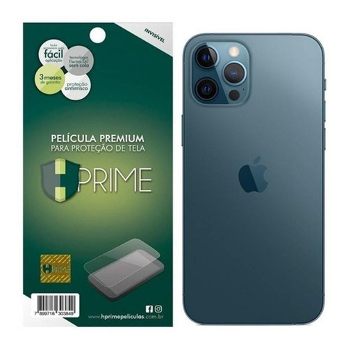Imagem 1 de 3 de Pelicula Traseira Hprime iPhone 12 / 12 Pro 6.1 - Verso