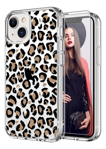 Funda Icedio Para iPhone 13-bonito Leopardo